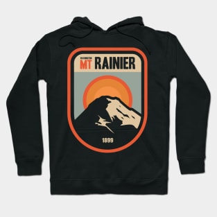 Vinatge Mount Rainier Washington National Park Design Hoodie